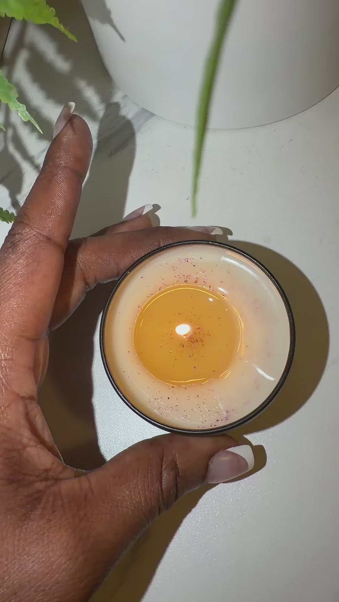 Load video: How to Use: Light candle and allow a small pool to melt. Extinguish flame and Pour warm oil onto skinMassage gently and enjoy.